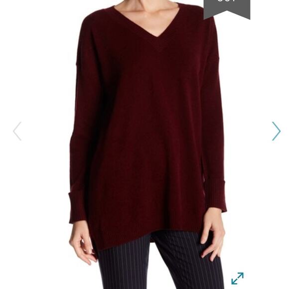 Philosophy Apparel V-Neck Cashmere Sweater - Picture 1 of 7